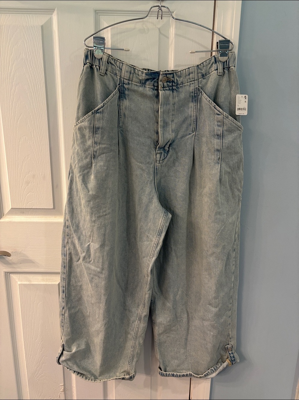 We The Free La Vida Pull On Jeans in Bleached, XL, NWT - Picture 4 of 13